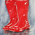 Red Rubber Boots